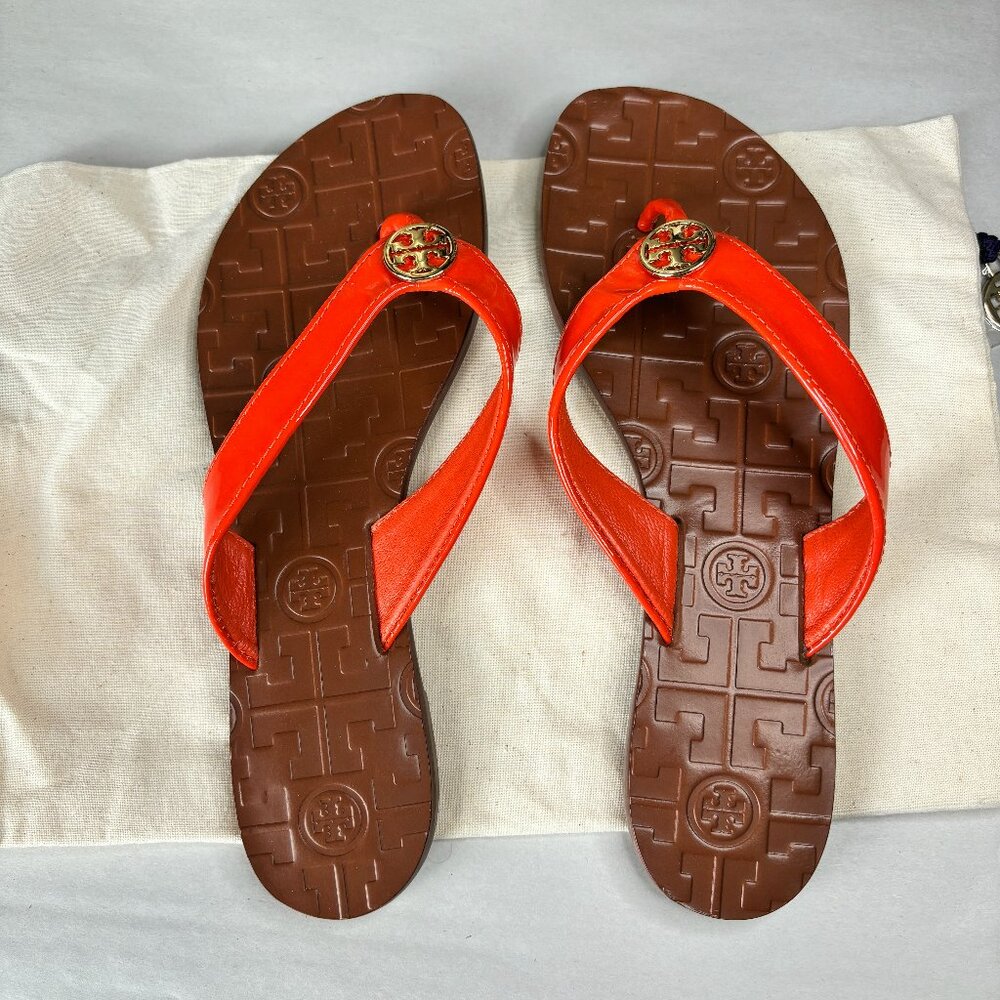 NWOT Tory Burch Women's Size 6 Thora Red/Orange Sandals